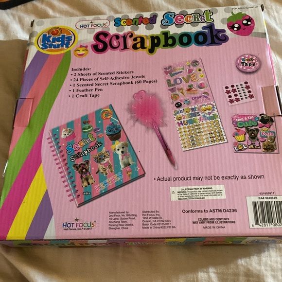 New Hot Focus Scented Secret Scrapbook for Arts and Crafts Project Set/Kit. - Picture 4 of 5